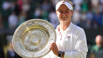 FILA-Markenbotschafterin Barbora Krejcikova in Wimbledon 2024 FILA-Markenbotschafterin Barbora Krejcikova in Wimbledon 2024
