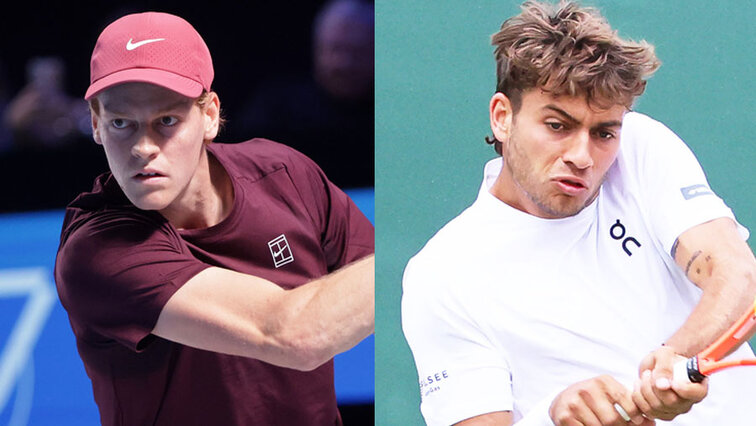 Jannik Sinner und Flavio Cobolli treffen zum ersten Mal überhaupt aufeinander Jannik Sinner und Flavio Cobolli treffen zum ersten Mal überhaupt aufeinander