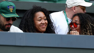 Naomi Osaka hat am Dienstag bei Taylor Townsend vorbei geschaut