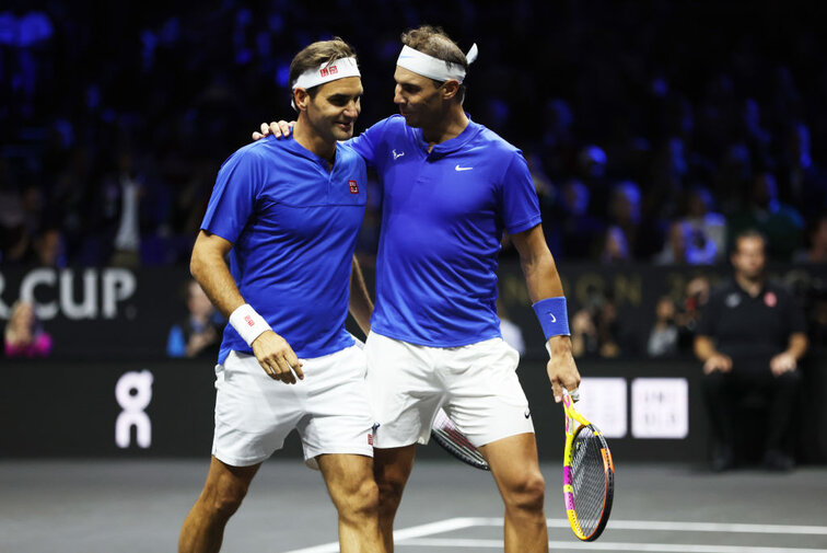Roger Federer und Rafael Nadal beim Laver Cup 2022