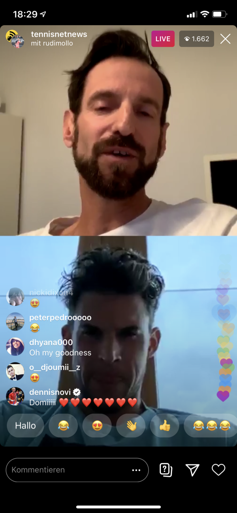 Dominic Thiem zu Gast bei Christopher Kas auf "tennisnetnews" Dominic Thiem zu Gast bei Christopher Kas auf "tennisnetnews"