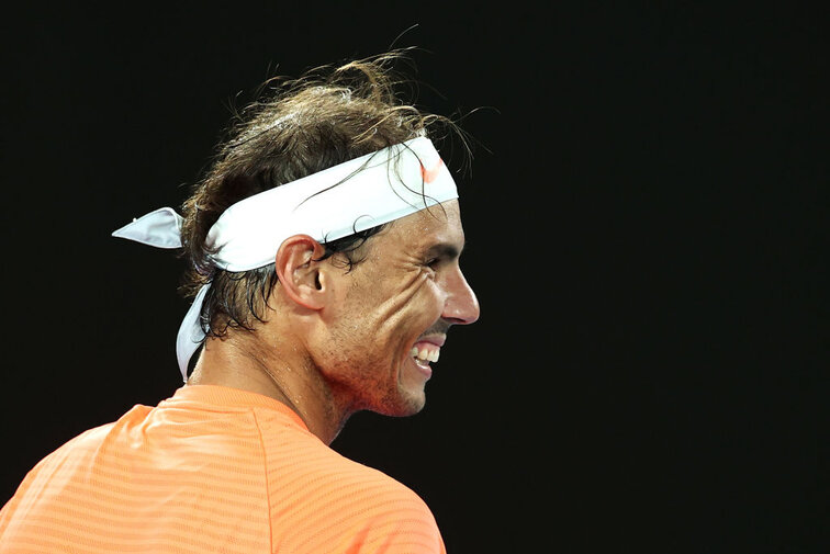 Rafael Nadal at the Australian Open in Melbourne