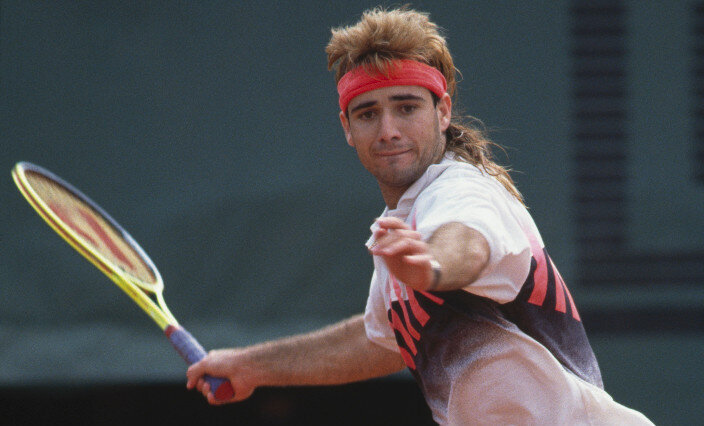 agassi tennis clothes