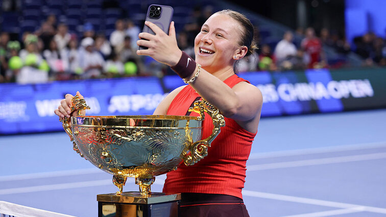 Amanda Anisimova vor ein paar Tagen in Peking