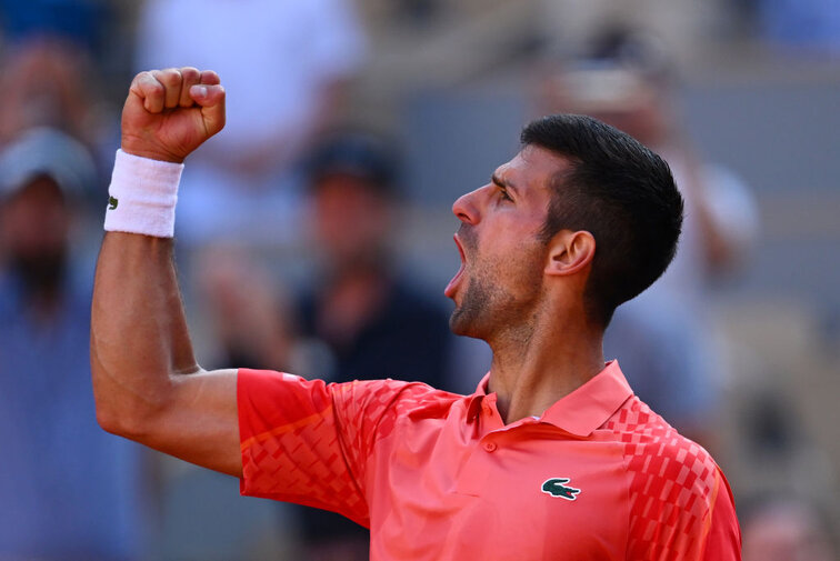 Novak Djokovic durfte am Dienstag über den Halbfinaleinzug jubeln Novak Djokovic durfte am Dienstag über den Halbfinaleinzug jubeln