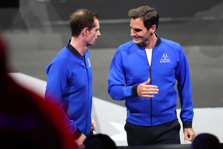 Andy Murray und Roger Federer beim diesjährigen Laver Cup