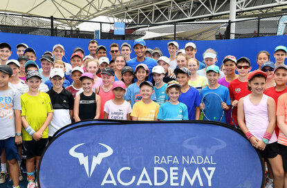 Rafael Nadal promotet in Brisbane seine Akademie auf Mallorca