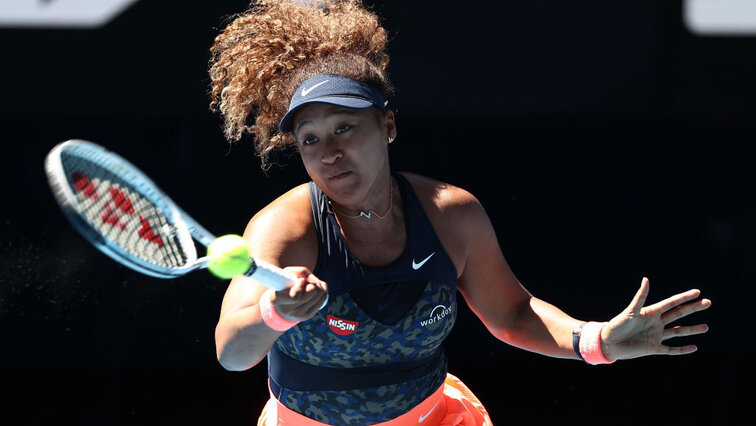 Naomi Osaka am Donnerstag in Melbourne
