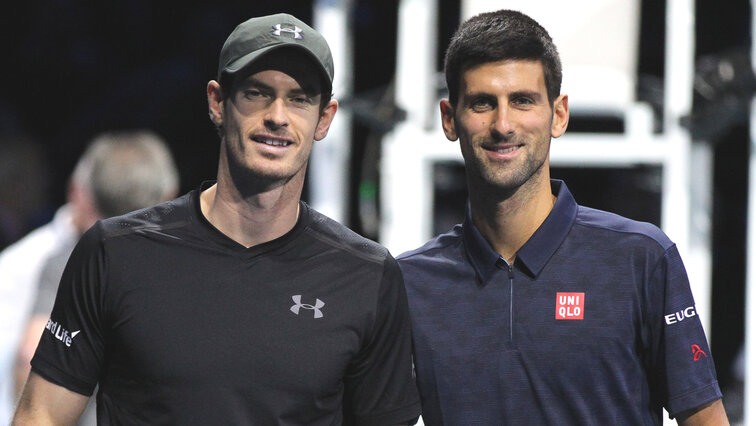 Andy Murray und Novak Djokovic haben gemeinsam gebastelt