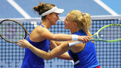 Barbora Krejcikova und Katerina Siniakova bei der Bille-Jean-King-Cup-Finalrunde 2023