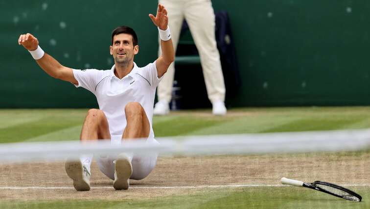 Novak Djokovic nach seinem Triumph im vergangenen Jahr