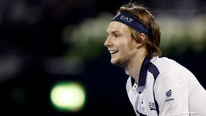 Trotz Niederlage sorgte Alexander Bublik im Match gegen Felix Auger-Aliassime für den Schmunzler des Tages. Getty Images
