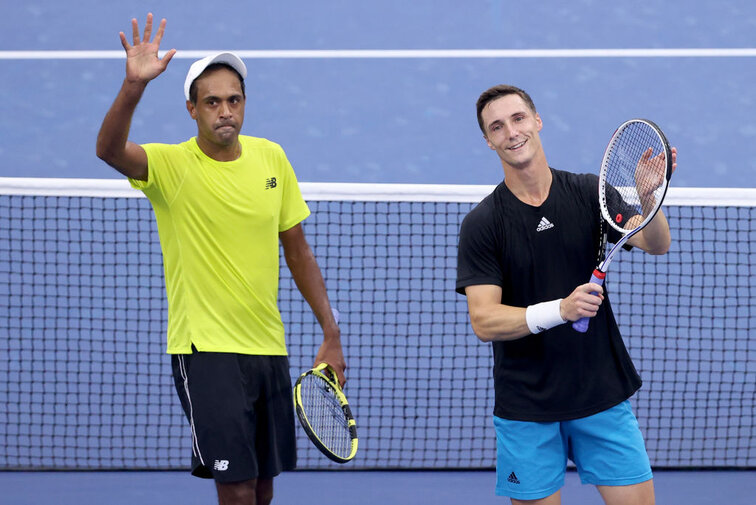 Rajeev Ram und Joe Salisbury qualifizierten sich als erstes Team für das Finale Rajeev Ram and Joe Salisbury were the first team to qualify for the finals