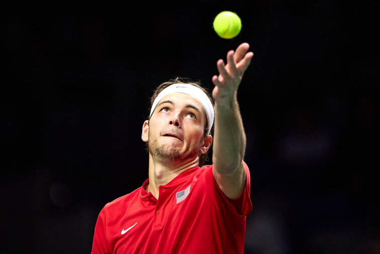Taylor Fritz gleicht im Davis-Cup-Viertelfinale gegen Lorenzo Musetti zum 1:1 aus