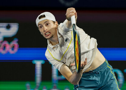 Ugo Humbert am Freitag in Dubai Ugo Humbert am Freitag in Dubai