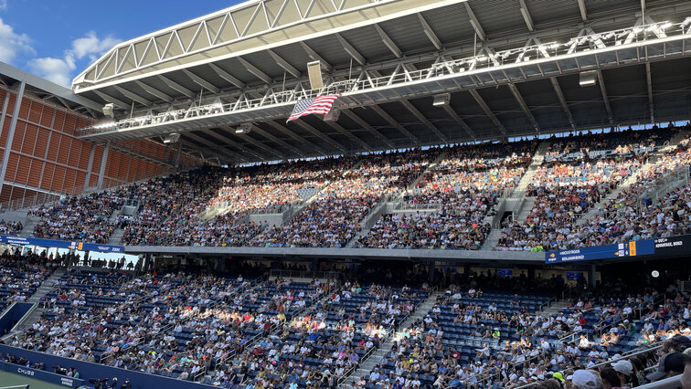 So gut besetzt ist der Oberrand im Louis Armstrong Stadium selten