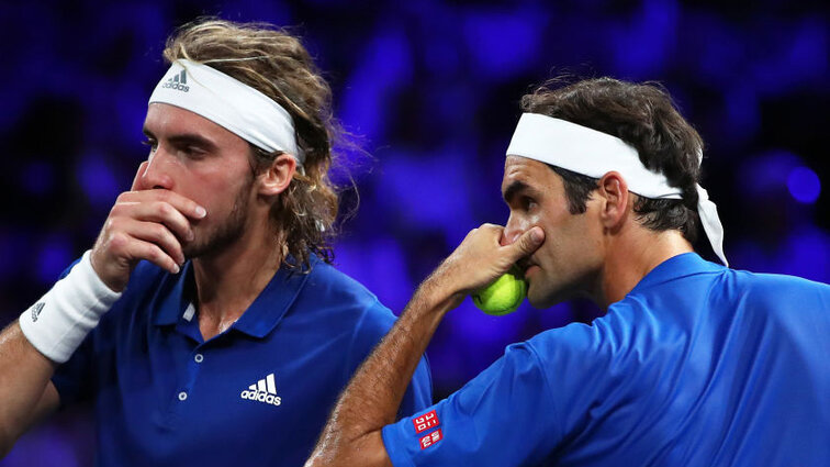 Im Laver Cup noch ein Duo: Stefanos Tsitsipas und Roger Federer