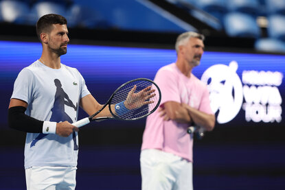 Novak Djokovic, Goran Ivanisevic Novak Djokovic, Goran Ivanisevic