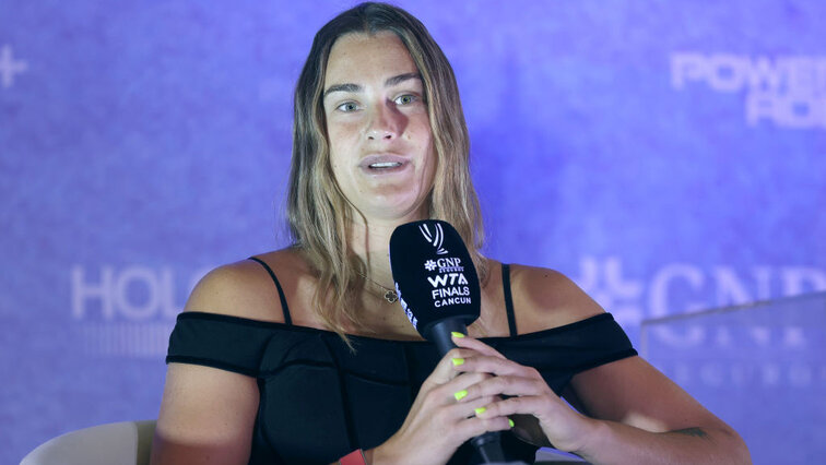 Aryna Sabalenka am Samstag in Cancun