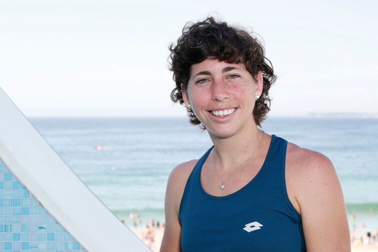 Carla Suarez Navarro hat wieder gut lachen Carla Suarez Navarro möchte an den Olympischen Spielen teilnehmen