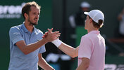 Daniil Medvedev und Jannik Sinner zuletzt in Indian Wells