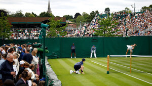 Die Außenplätze in Wimbledon sind an den ersten Tagen stets einen Besuch wert