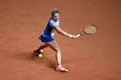 Anna-Lena Friedsam steht beim WTA-Turnier in Strasbourg im Achtelfinale