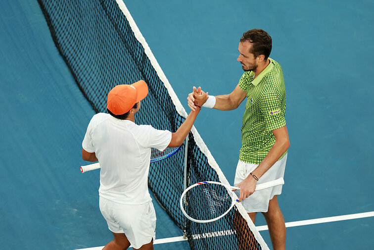 Learner Tien und Daniil Medvedev trafen in Melbourne aufeinander Learner Tien und Daniil Medvedev trafen in Melbourne aufeinander