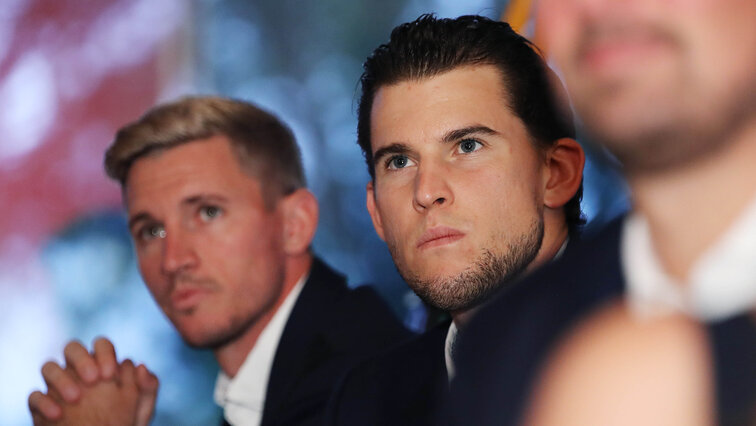Dennis Novak und Dominic Thiem in Finnland