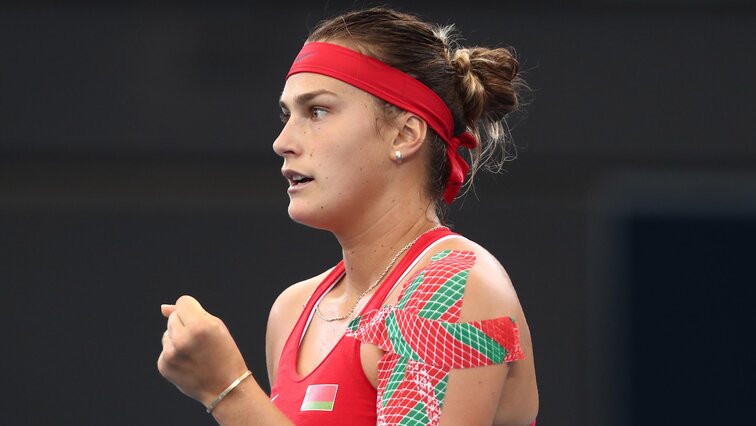 Aryna Sabalenka hatte mit sam Stosur zu kämpfen