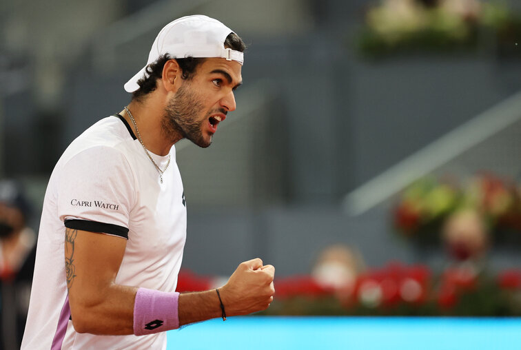 Matteo Berrettini trifft im Madrid-Endspiel auf Alexander Zverev Matteo Berrettini meets Alexander Zverev in the Madrid final