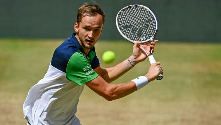 Daniil Medvedev am Samstag in HalleWestfalen