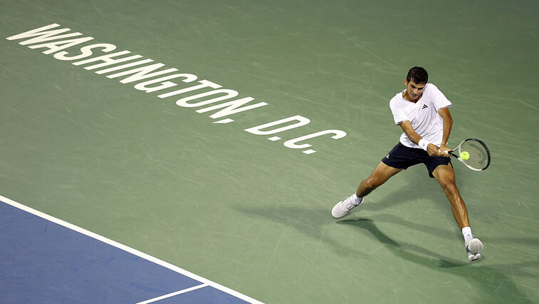 Bei Trockenheit kann man in Washington sehr gut Tennis spielen