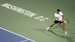 Bei Trockenheit kann man in Washington sehr gut Tennis spielen