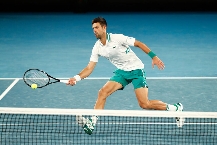 Novak Djokovic bei den Australian Open in Melbourne