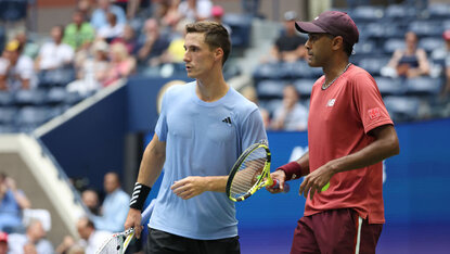 Joe Salisbury und Rajeev Ram starteten erfolgreich in die ATP Finals. Joe Salisbury und Rajeev Ram starteten erfolgreich in die ATP Finals.