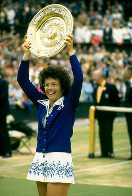 5th place, 85 points: Billie-Jean King, probably the most important person in the history of the WTA