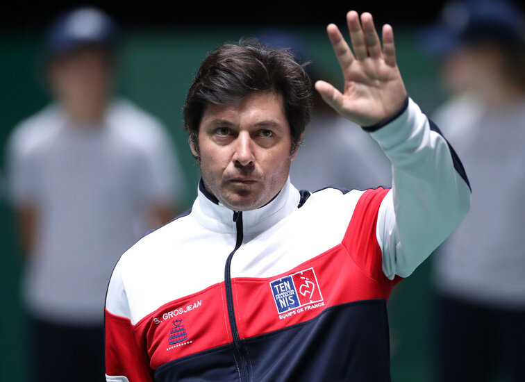 Frankreichs Davis Cup Kapitän Sebastian Grosjean France's Davis Cup captain Sebastian Grosjean