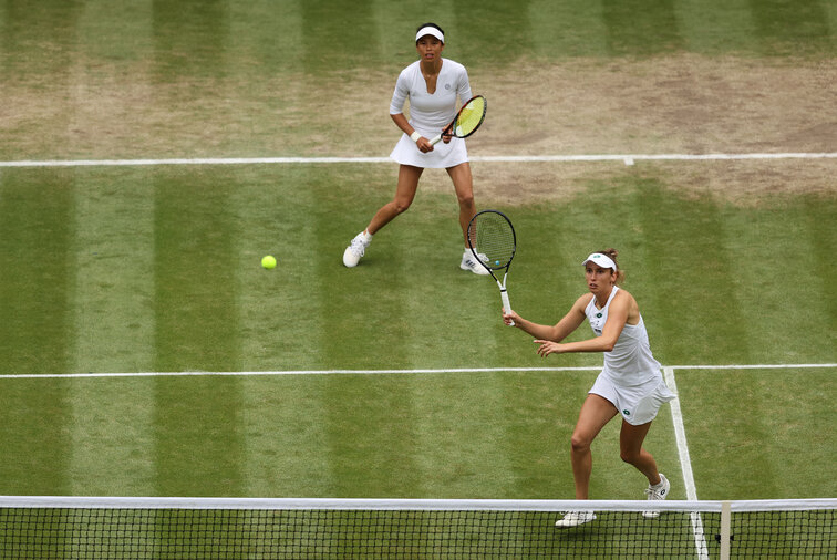 Hsieh und Mertens - die Doppelsiegerinnen in Wimbledon 2021