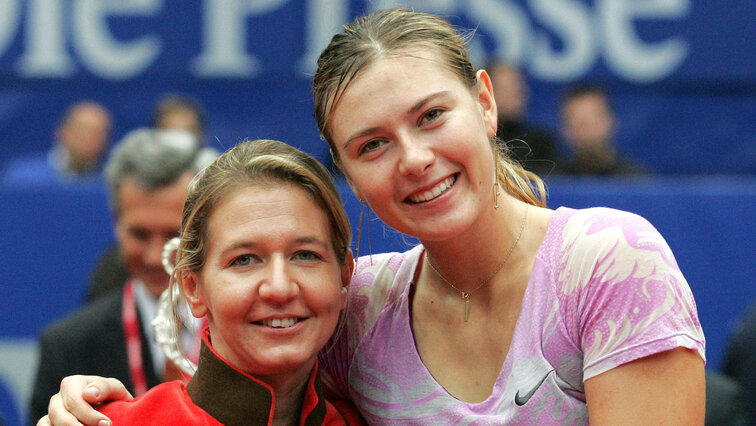 Linz-Chefin Sandra Reichel mit Maria Sharapova anno 2006 Linz-Chefin Sandra Reichel mit Maria Sharapova anno 2006