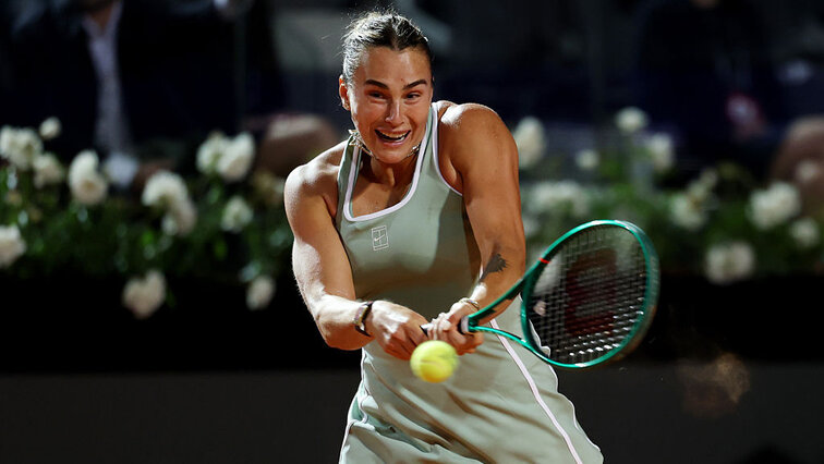 Aryna Sabalenka am Donnerstagabend in Rom Aryna Sabalenka am Donnerstagabend in Rom