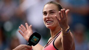 Aryna Sabalenka hat derzeit immer gute Laune