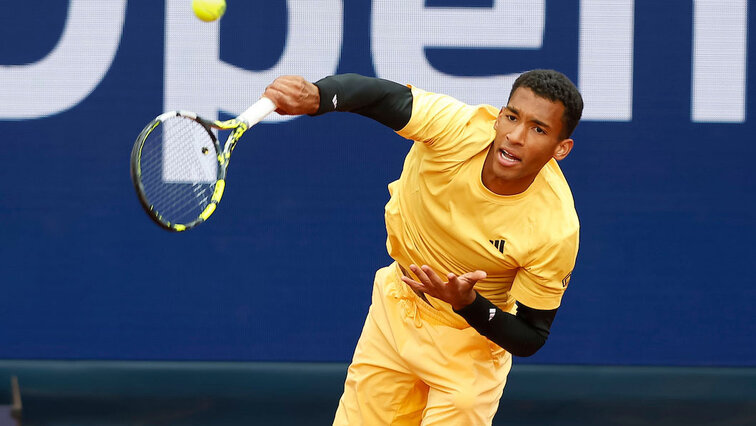 Félix Auger-Aliassime hat im vergangenen Jahr in München fleißig trainiert Félix Auger-Aliassime hat im vergangenen Jahr in München fleißig trainiert