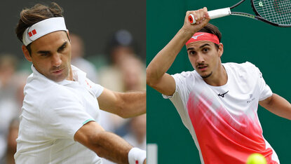 Roger Federer spielt am Manic Monday gegen Lorenzo Sonego Roger Federer spielt am Manic Monday gegen Lorenzo Sonego