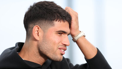 Carlos Alcaraz beim Media Day in Monte-Carlo Carlos Alcaraz beim Media Day in Monte-Carlo