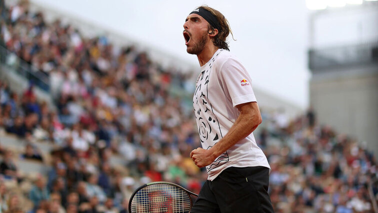 Stefanos Tsitsipas zeigte sich bei der Zweitrunden-Begegnung in Roland Garros hoch emotional