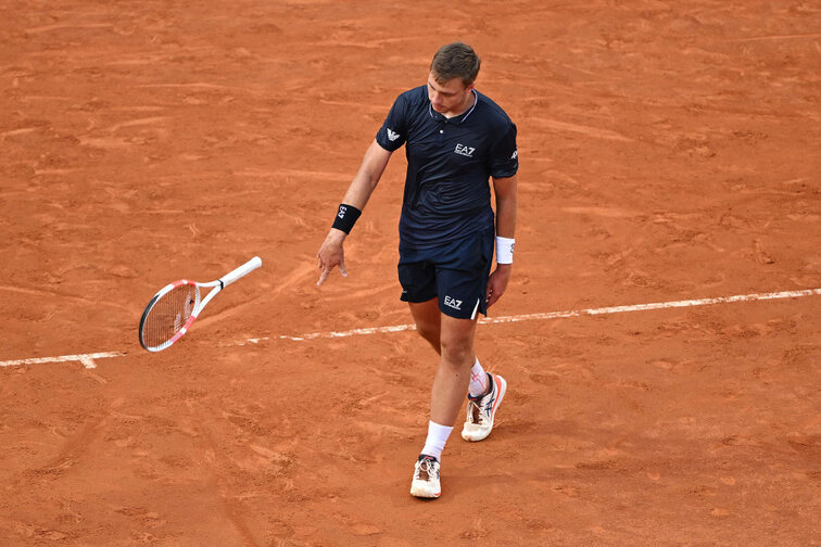 Manchmal kann der Tennissport anstrengend sein ...