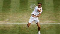 Daniil Medvedev faced Marin Cilic in the third round of Wimbledon