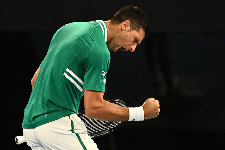 Novak Djokovic hatte gegen Taylor Fritz überraschend hart zu kämpfen