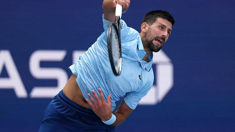 Novak Djokovic musste gegen Zachary Svajda noch nicht seine ganze Kunst aufbieten Novak Djokovic musste gegen Zachary Svajda noch nicht seine ganze Kunst aufbieten